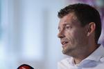 Fungerende landstræner Lars Knudsen har udtaget truppen til de kommende Nations League-udekampe. Foto: Jens Dresling