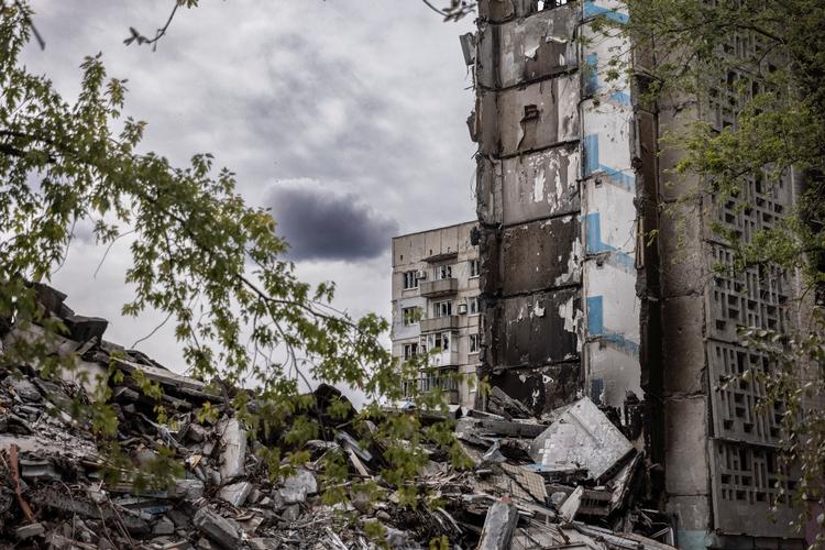 Vuhledar er stort set sønderskudt efter to og et halvt års russisk angreb. Foto: Stringer/Ritzau Scanpix