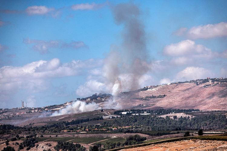 En Hizbollah-raket er faldet ned i Øvre Galilæa i det nordlige Israel. Foto: John Wessels/Ritzau Scanpix