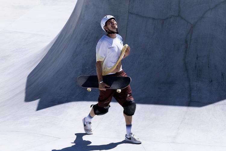 Med sine 46 år var Rune Glifberg den ældste debutant ved OL i Tokyo i 2021. Nu fylder den danske skater 50. Foto: Gregers Tycho/Gregers Tycho