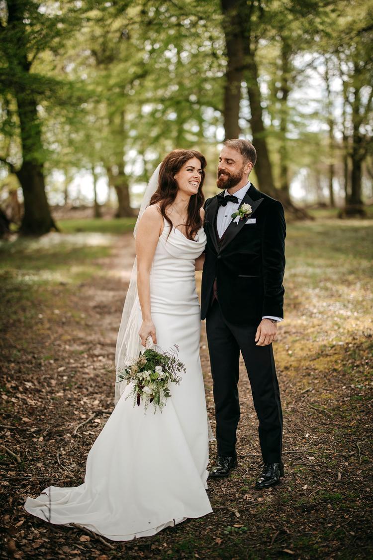 Katrine og Nicolas forblev ikke gift særlig længe i 'Gift ved første blik', der blev sendt i efteråret på DR. Men måske blev konceptet udtænkt allerede i 1957? Foto: Brian Lichtenstein/Snow Production/DR