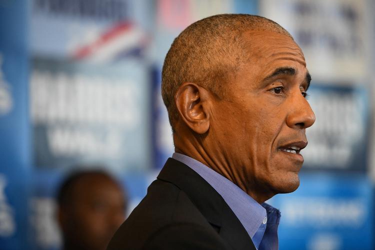 Barack Obama er troppet op i Pittsburgh for at vise sin støtte til USA’s vicepræsident, Kamala Harris, som stiller op til præsidentvalget for Demokraterne. Foto: Kristina Serafini/Ritzau Scanpix