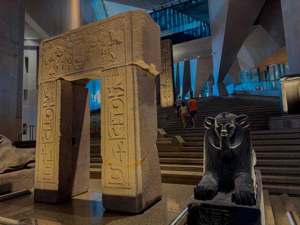 Udskydelsen af åbningen skyldes ifølge museet selv blandt andet de politiske protester under det arabiske forår i 2011 og senere coronapandemie. Foto: Khaled Desouki/Ritzau Scanpix
