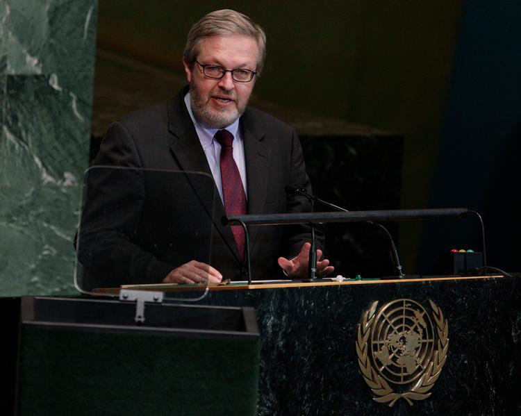 Carsten Staur blev i 2022 udpeget til posten som formand for OECD's bistandsorganisation, DAC. I 2023 begyndte han i det nye job, der strækker sig over fire år.  Foto: AP Photo/Frank Franklin II/ASSOCIATED PRESS