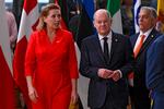 Mette Frederiksen sammen med den tyske kansler, Olaf Scholz. Foto: John Thys/Ritzau Scanpix