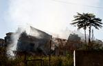 Sådan så der ud efter nye israelske luftangreb i Beirut her til morgen. Foto: Yara Nardi/Ritzau Scanpix