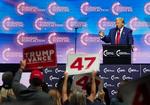 Donald Trump på talerstolen i Georgia.  Foto: Elijah Nouvelage/Ritzau Scanpix