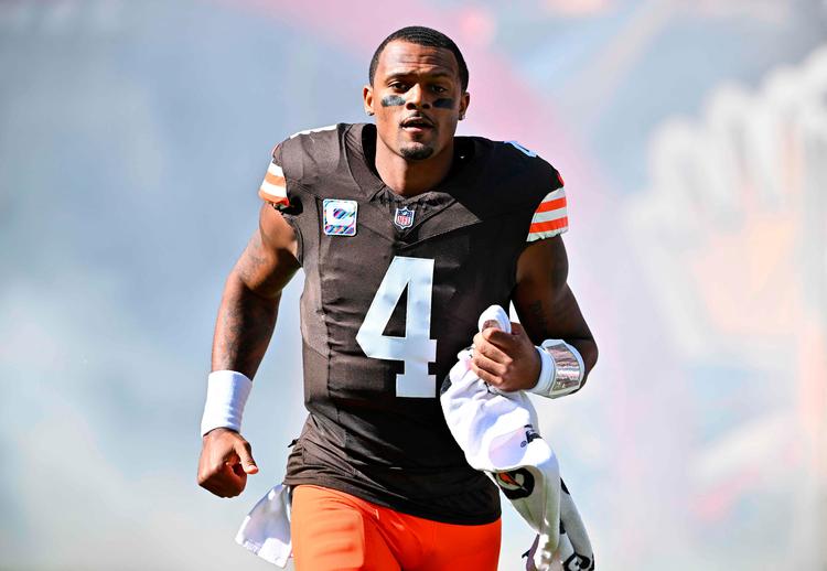 Deshaun Watson har været en stor skuffelse som quarterback for Cleveland Browns, siden klubben gjorde ham til NFL-historiens bedst betalte spiller i 2022. Foto: Jason Miller/Ritzau Scanpix