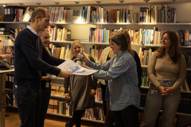 »Effektivt og modigt«, sagde chefredaktør Christian Jensen om det nye digitale design, der udløste Edvard-prisen til udviklingsafdelingen. Foto: Cecilie Rolvung