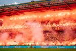 Både aftenen inden og i timerne op til kampstart var der store problemer mellem Brøndby- og FCK-fans. Foto: Mads Claus Rasmussen/Ritzau Scanpix