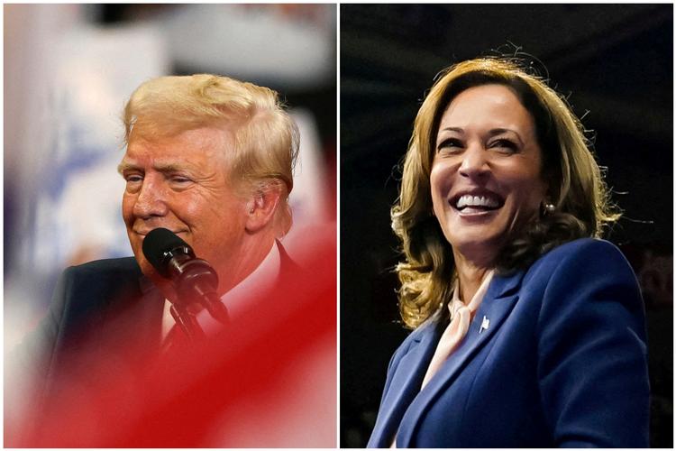     Mens Donald Trumps kampagne har oprettet falsk hjemmeside og betalt for falske annoncer imod Kamala Harris, diskuterer demokraterne, hvordan man bedst kan angribe republikanerne og Trump. Foto: Reuters/Ritzau Scanpix