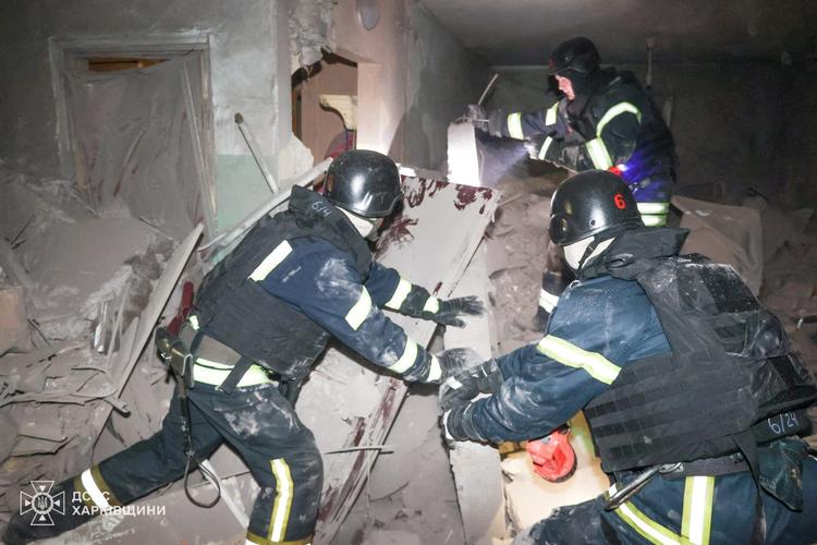 Kharkiv er Ukraines næststørste by og havde inden den russiske invasion godt 1,4 millioner indbyggere.  Foto: State Emergency Service Of Ukrai/Ritzau Scanpix