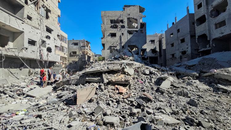 Beit Lahiya er flere gange blevet ramt af israelske luftangreb som her tidligere på måneden. Foto: Abdul Karim Farid/Ritzau Scanpix