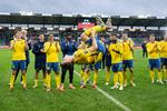 Brøndbys situation i Superligaen blev vendt noget på hovedet i kraft af 5-1-sejren over FC Midtjylland, hvor springfyren Mathias Kvistgaarden skød sig øverst på topscorerlisten med tre mål. Foto: Bo Amstrup/Ritzau Scanpix