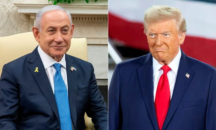 Benjamin Netanyahu og Donald Trump har udpeget nye ambassadører, som i årevis har kritiseret en tostatsløsning og nægter at tale om ’besatte områder’. Foto: Jim Watson, Ryan M. Kelly/Ritzau Scanpix