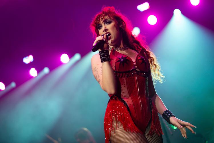 Chappell Roan ved en koncert i London i september.  Foto: Scott A Garfitt/Ritzau Scanpix