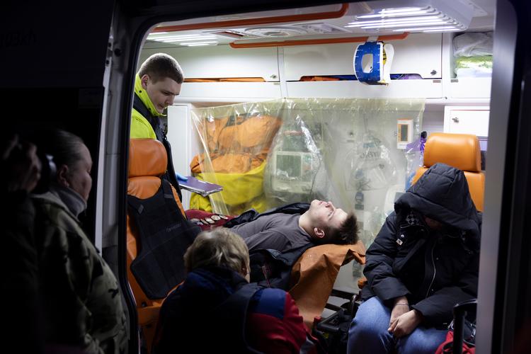 De russiske luftangreb i Ukraine er taget til i de seneste uger med mange civile ofre. Onsdag var der en særlig anspændt situation i hovedstaden Kyiv.  Foto: Thomas Borberg