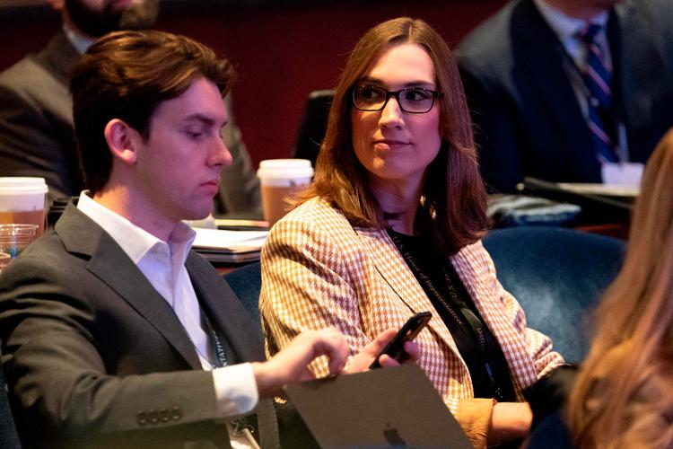 Den 34-årige republikaner Sarah McBride fra Delaware er den første person, som åbent er transkønnet, der bliver valgt til Kongressen i USA.  Foto: Allison Robbert/Ritzau Scanpix