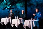 I mandags lancerede uddannelses- og forskningsminister Christina Egelund (M), og erhvervsminister Morten Bødskov (S) regeringens nye strategi for rumforskning og -innovation.  Foto: Liselotte Sabroe/Ritzau Scanpix