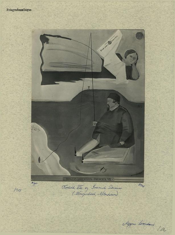 Mogens Lorentzens billede 'Frederik 7. og Grevinde Danner' hang i Kinopalæet på Frederiksberg og er ikke set siden 1981. Foto: Nationalhistorisk Museum Frederiksborg Slot