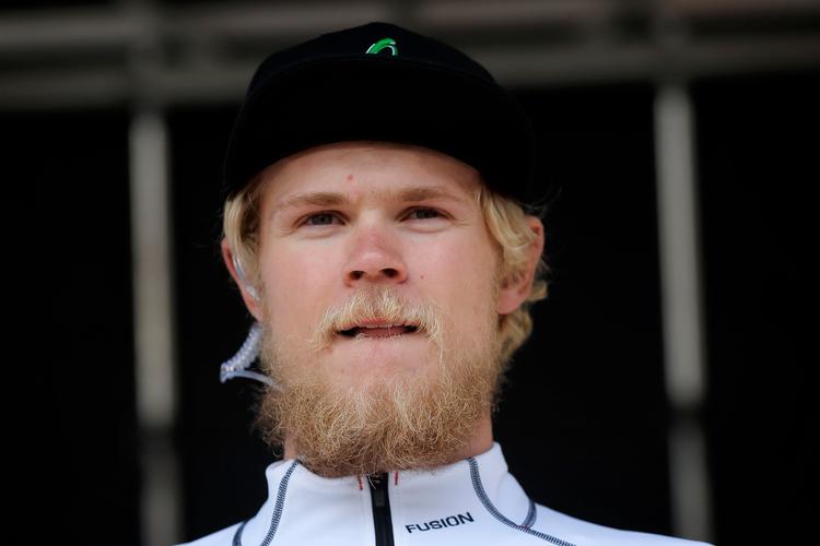  Julius Johansen, der her ses i 2019 til cykelløbet Post Danmark Rundt, skifter til UAE Emirates på en e-tårig kontrakt. Johansen bliver dermed holdkammerat med Mikkel Bjerg og ikke superstjernen Tadej Pogacar. Foto: Jens Dresling