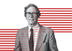 Den amerikanske politiske filosof John Rawls er en af det 20. århundrede. Hans ide om et uvidenhedens slør var grundlaget for en human og egalitær vision.  Kollage:  Hege Børrud Huseby. Originalfoto: Harvard University News office