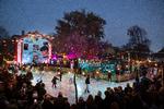 Skøjtebanen er åbnet på Christiania under navnet Pusherstreet on Ice. Foto: Thomas Borberg