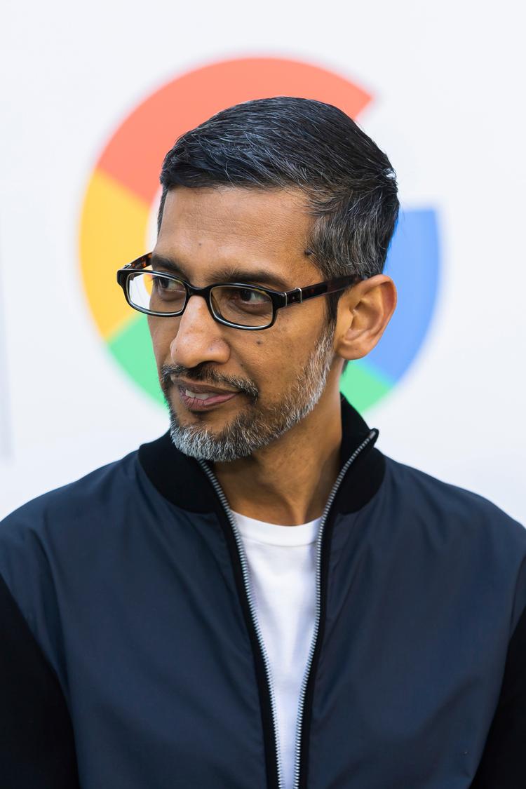 Googles øverste chef, Sundar Pichai, har modtaget et brev fra kulturminister Jakob Engel-Schmidt (M) og digitaliseringsminister Caroline Stage (M), som vil have ham til at stoppe Googles eksperiment, hvor søgemaskinen holder nyhedsmedier skjult for 1 procent af brugerne i Danmark. Foto: Christoph Soeder/Ritzau Scanpix