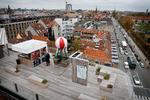 Filmtaget ligger på Det Danske Filminstituts tagterrasse i Gothersgade og er på 1.700 kvadratmeter med udsigt over Kongens Have i København.   Foto: Jens Dresling