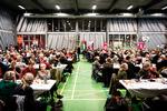 »Det er et af de mest afgørende årsmøder, vi har haft i Enhedslistens historie«, sagde politisk ordfører Pelle Dragsted om partiets hasteindkaldte ekstraordinære årsmøde i Hafnia-Hallen i København. Foto: Emil Nicolai Helms/Ritzau Scanpix