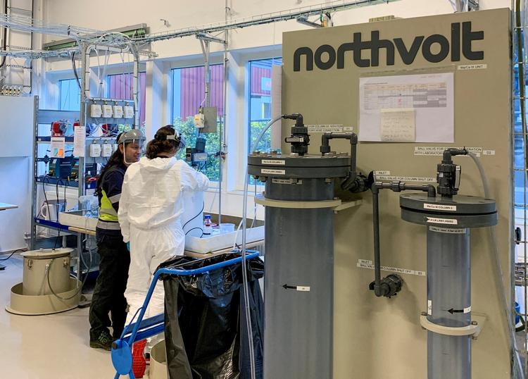 Det svenske batterifirma Northvolt har haft svært ved at levere de bestilte batterier. Nu har virksomheden søgt om konkursbeskyttelse. Foto: Helena Soderpalm/Ritzau Scanpix