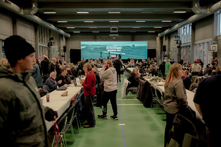 Enhedslisten holdt ekstraordinært årsmøde i Hafnia Hallen. i Valby i lørdags.  Foto: Christian Falck Wolff