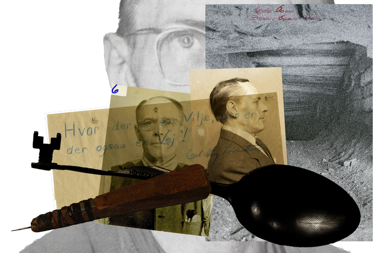 Kollage: Christine Vierø Larsen. Originalfoto: Fængselsmuseet, Byarkivet i Horsens, Rigsarkivet
