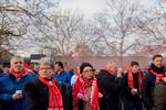 I løbet af december strejkede de ansatte ved Volkswagen i to omgange. Her ses demonstranter i den nordtyske by Hannover, hvor Politiken mødte fabriksarbejdere, der var bekymrede for deres fremtid.   Foto: Lærke Berg-pedersen