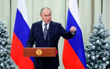 Vladimir Putin trådte ind som Ruslands nye stærke mand for præcis 25 år siden, da daværende præsident Boris Jeltsin trak sig tilbage 31. december 1999.  Foto: Alexandr Demyanchuk/Ritzau Scanpix