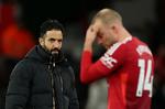 Christian Eriksens boldomgang var sjældent usikker, og heftræner, Ruben Amorim, tager nu ordet nedrykning i sin mund efter 0-2-nederlaget hjemme mod Newcastle.  Foto: Lee Smith/Ritzau Scanpix