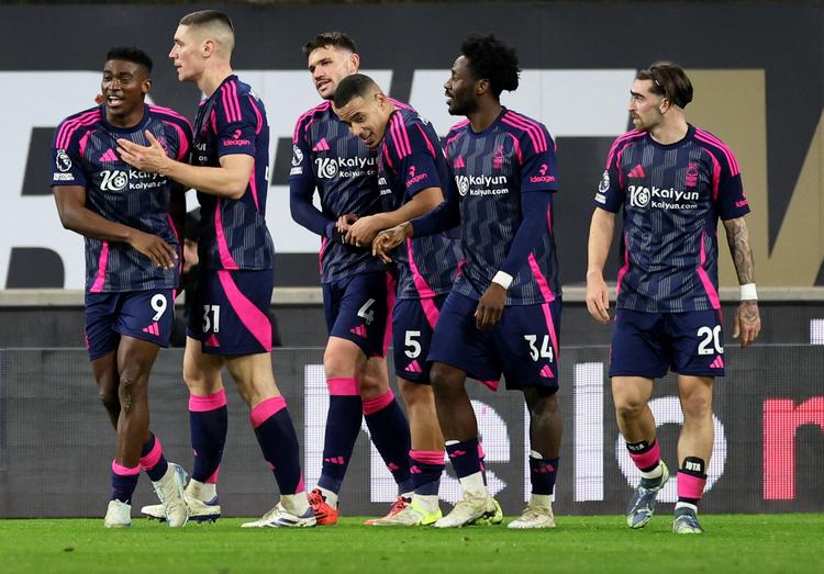 Med sejren over Wolvehampton rykker Nottingham Forest op på siden af Arsenal som nærmeste forfølger til førerholdet Liverpool Foto: David Klein/Ritzau Scanpix