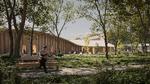 Fælleshuset skal både kunne fungere under krigen og have en funktion, når den er slut. Visualisering: Arkitekter Uden Grænser