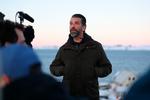 Donald Trump Jr. besøgte tirsdag Nuuk i Grønland i nogle få timer. Foto: Emil Stach/Ritzau Scanpix