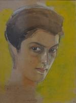 Aleksandr Tjatjba-Sjervasjidses portræt af sin kusine. Meri Sjervasjidse (1888-1986), også kendt som Mary Eristavi, en af Coco Chanels første modeller. Akvarel på karton, 1911 © Abkhasiens Nationalgalleri. Portrættet er et af de malerier, som gik tabt i branden.
 