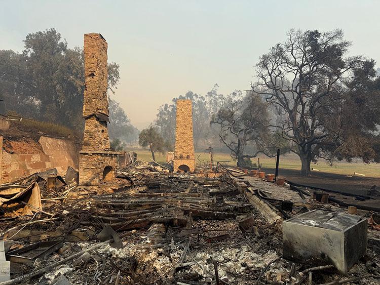 Will Rogers Ranch er en de fredede, historiske ejendomme, som er brændt ned i Los Angeles.  Foto: California State Parks