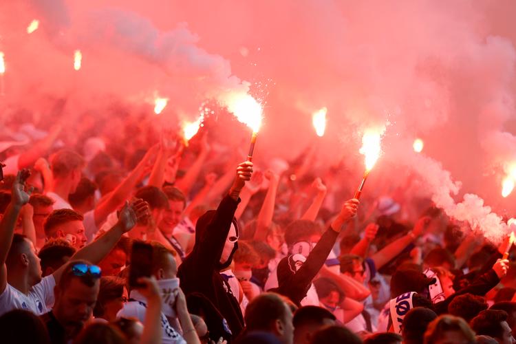 2024 slog rekord i antallet af fodboldfans, der røg i det nationale hooliganregister. Nu skal automatisk ansigtsgenkendelse hjælpe FC København med at forhindre, at allerede straffede tilskuere finder vej til tribunerne. Foto: Jens Dresling