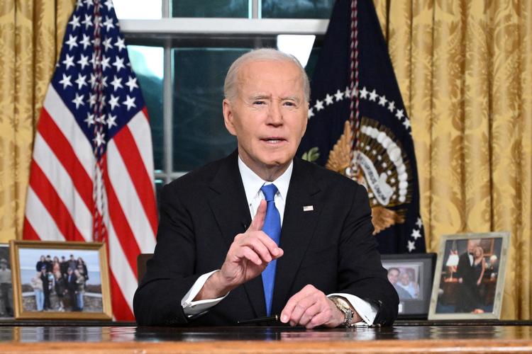 Præsident Joe Biden holdt sin afskedstale natten til fredag. Mandag overlader han præsidentembedet til Donald Trump. Foto: Mandel Ngan/Ritzau Scanpix