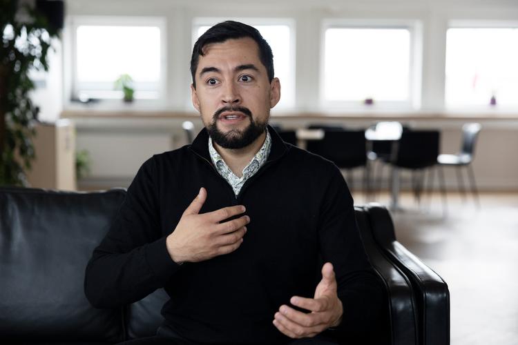 Múte B. Egede deltager søndag aften i en tv-debat affødt af Donald Trumps ønske om at få ejerskabet over Grønland.. Foto: Thomas Borberg