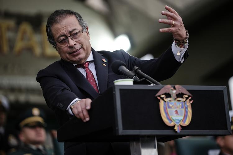 Colombias præsident, Gustavo Petro, i juli 2024.  Foto: Ivan Valencia/Ritzau Scanpix