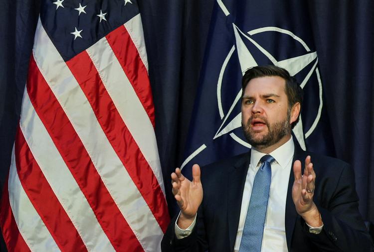 En lang række stats- og regeringschefer deltager fra fredag til søndag i en sikkerhedskonference i den sydtyske by München, herunder USA's videpræsident JD Vance. Foto: Leah Millis/Ritzau Scanpix