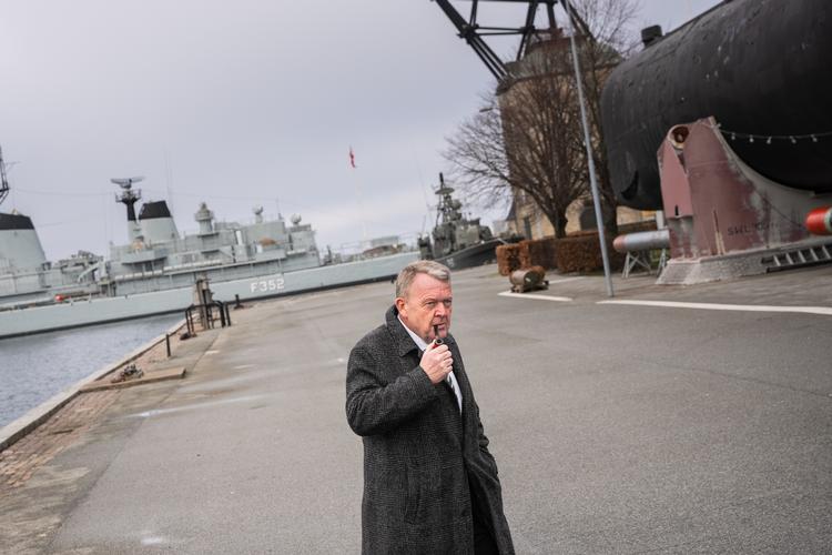 Udenrigsminister Lars Løkke Rasmussen (M) til regeringens lancering af strategi for maritim sikkerhed på Søværnets Officersskole på Holmen i København torsdag 6. februar 2025. Foto: Emil Nicolai Helms/Scanpix 2025 Foto: Emil Nicolai Helms/Ritzau Scanpix