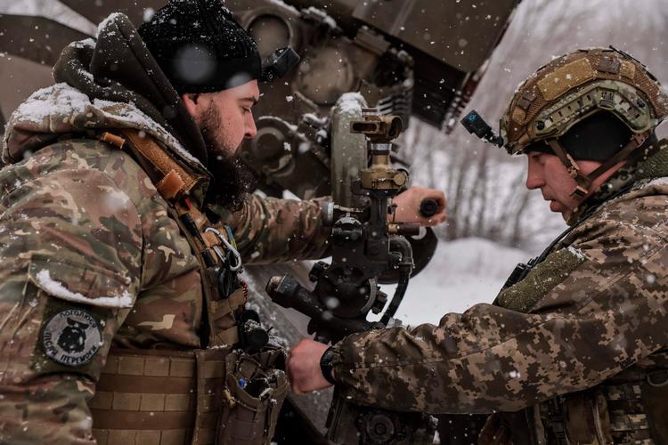 Det er blevet koldt ved fronten, hvor ukrainske styrker fortsat kæmper med at holde stand i Ruslands angrebskrig.  Foto: Handout/Ritzau Scanpix