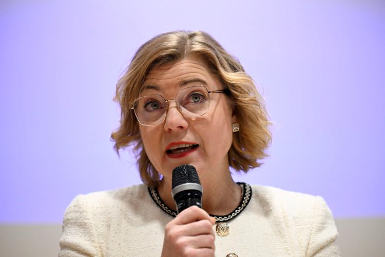 EU vil have en plan, der skal forebygge undersøiske kabelskader, siger Henna Virkkunen, der er ledende næstformand i EU-Kommissionen for tech-kontrol, sikkerhed og demokrati. Foto: Emmi Korhonen/Ritzau Scanpix