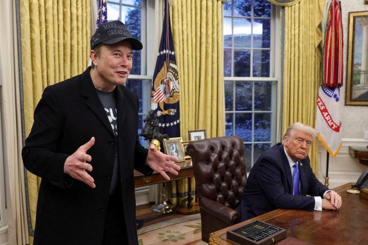 Elon Musk og hans spareteam har krævet omfattende ændringer af den amerikanske føderale infrastruktur gennem det såkaldte Department of Government Efficiency (Doge). Foto: Kevin Lamarque/Ritzau Scanpix
